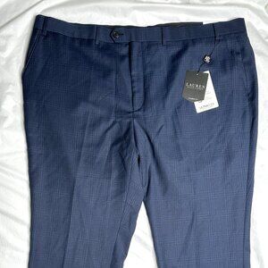 RALPH LAUREN Men's Classic-fit Plaid Dress Pants 44 X 30 NEW EDDWPALZ0198